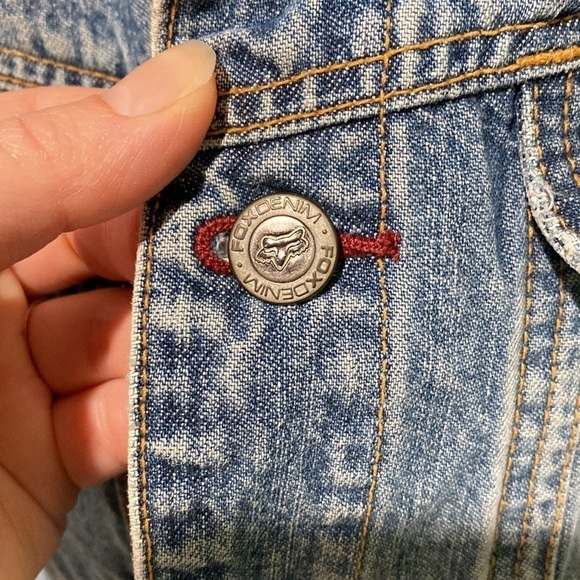 Fox Racing Jean Jacket Vintage EUC - Picture 10 of 14